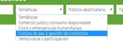 Buscador Recursos Educativos Paz